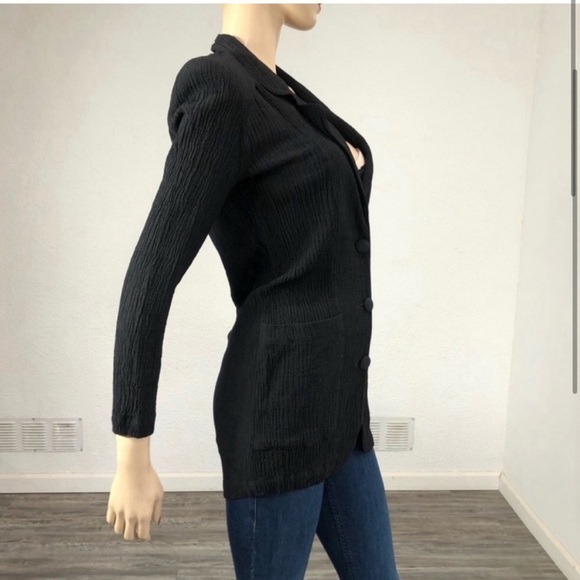 Carole Little jacket/ cardigan front pocket button - Picture 2 of 9